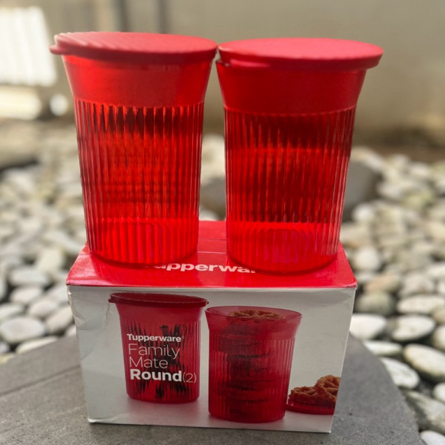 TOPLES FAMET ROUND TUPPERWARE ORI SATU SET