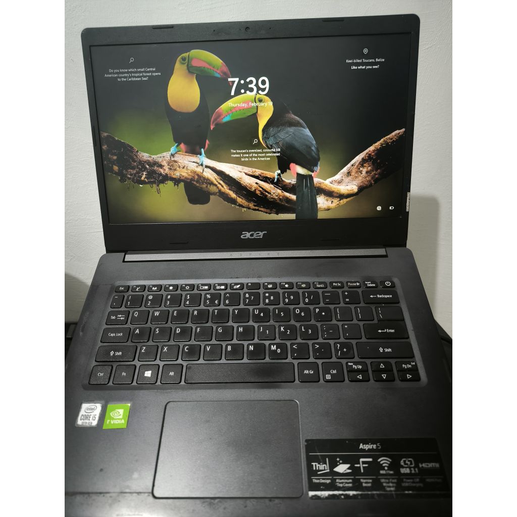 Laptop Accer Aspire 5 + Update Ram dan SSD