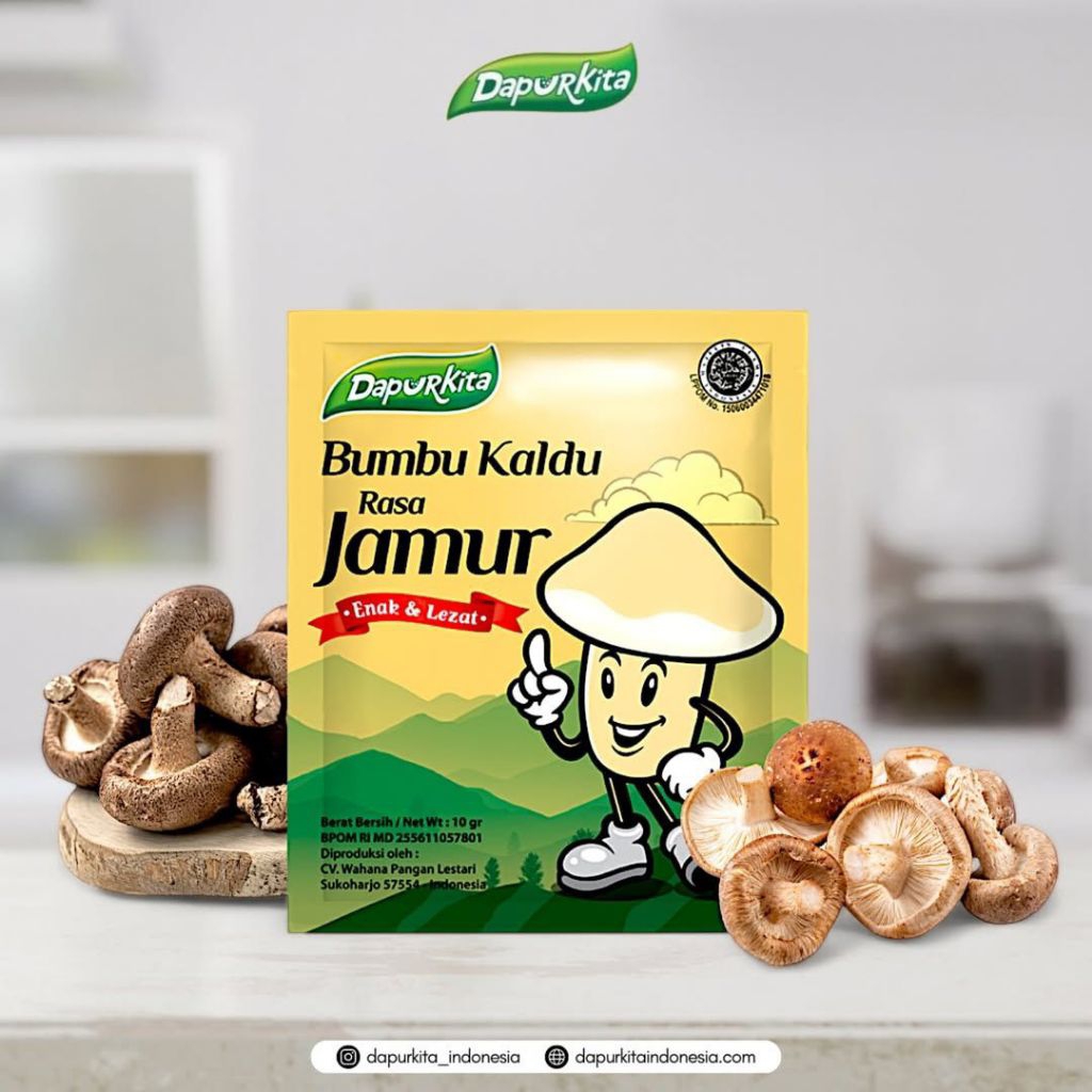 Dapurkita kaldu jamur halal / kaldu jamur isi 12pc /kaldu jamur lezat / kaldu jamur pelengkap masaka