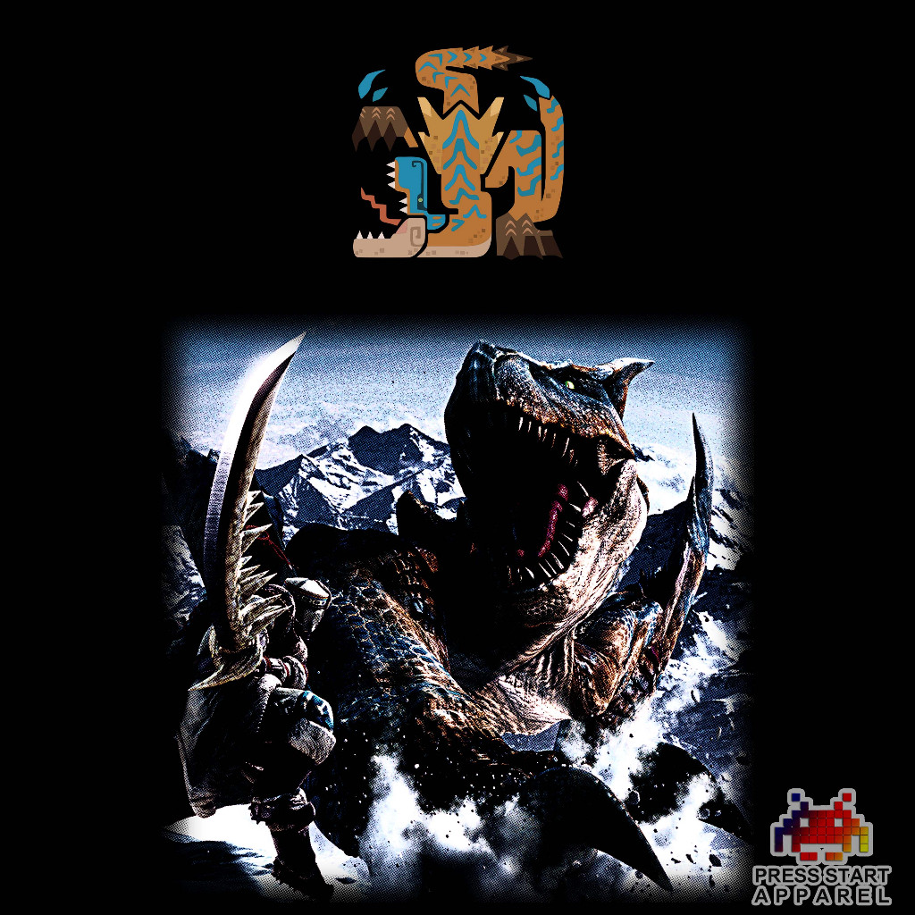 Kaos / T- Shirt Game Monster Hunter Tigrex Katun Premium.