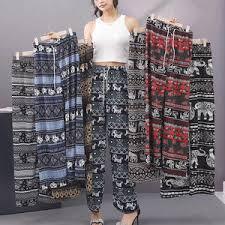 Celana Kulot Rayon Motif Gajah Celana Panjang Kulot Gajah