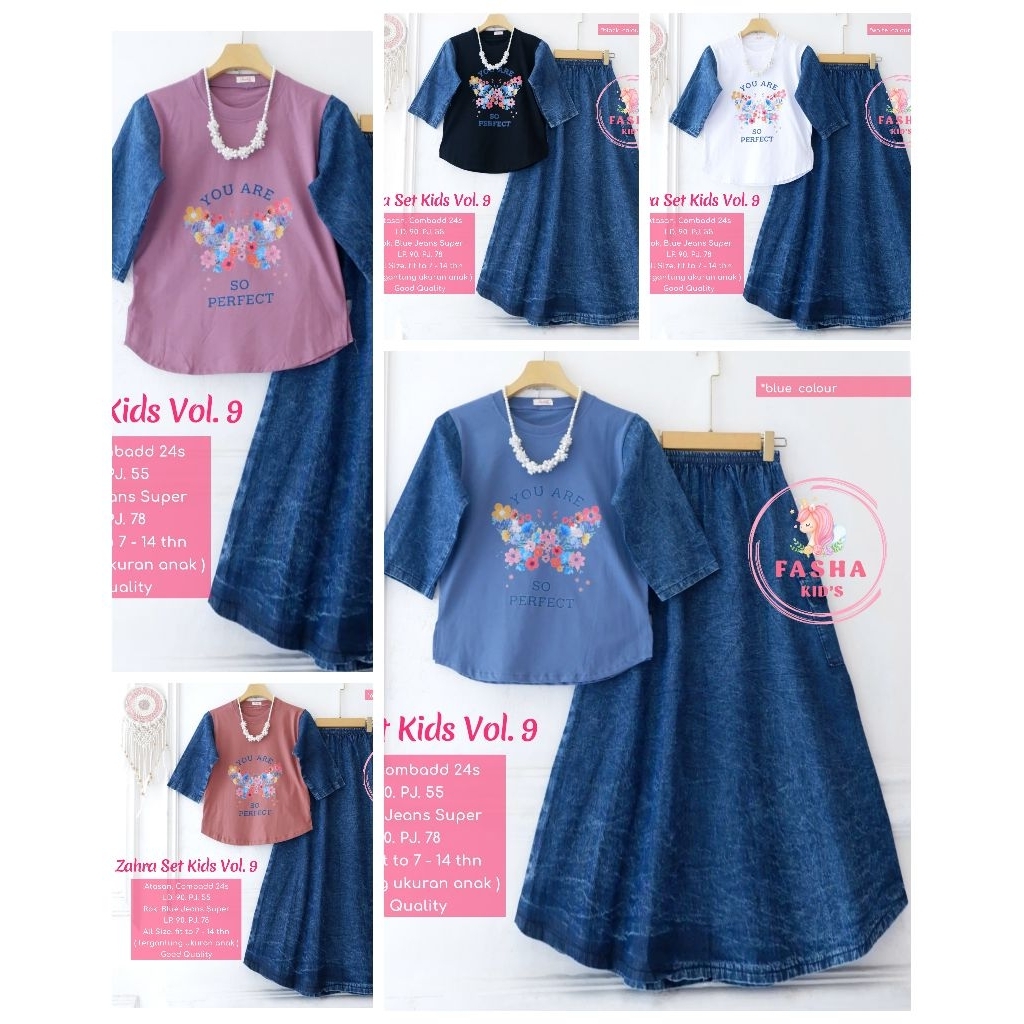 Set Rok jeans kids|Zahra.Vol9|
