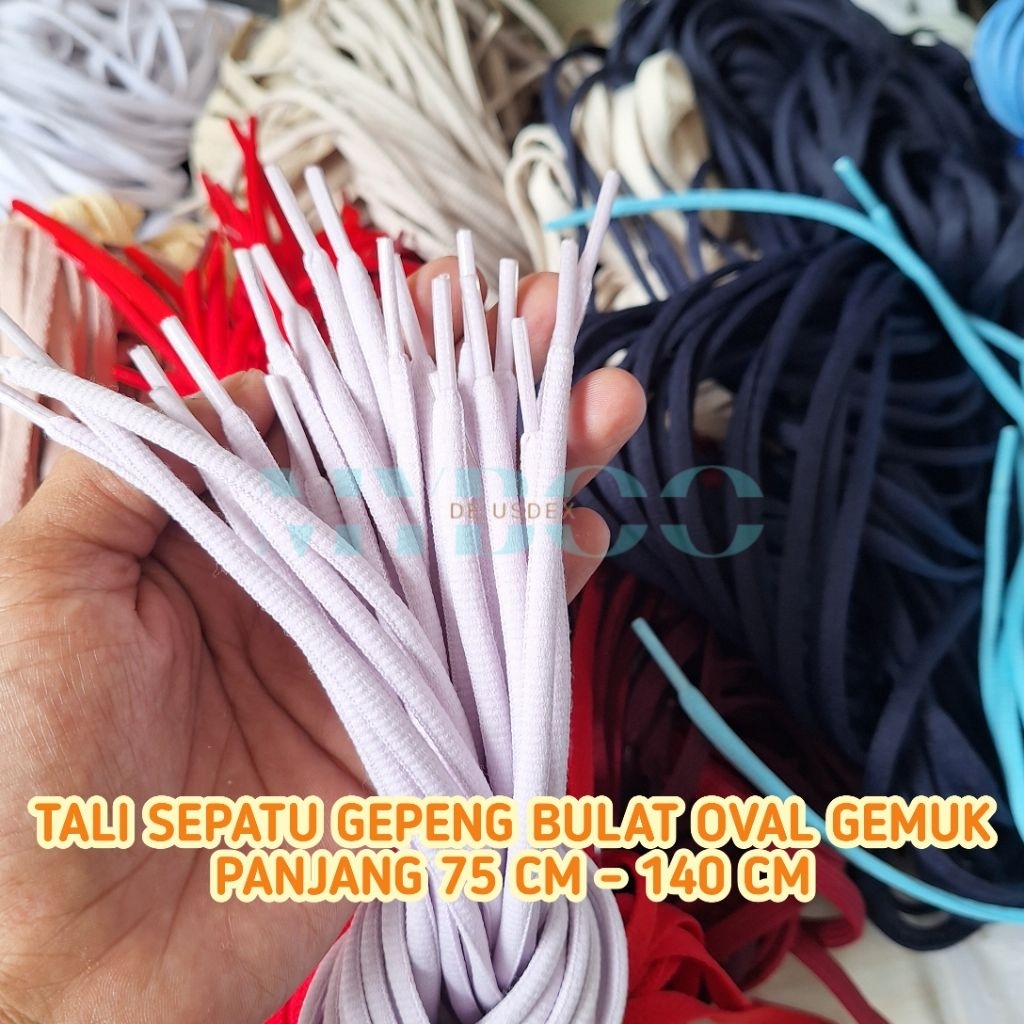 Tali Sepatu PDL Olahraga Sekolah Warna Polos