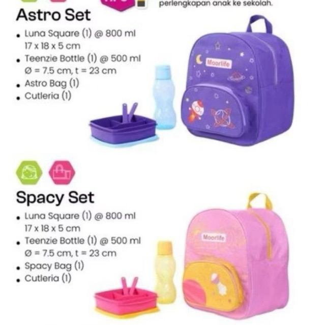 Set bekal tas MOORLIFE