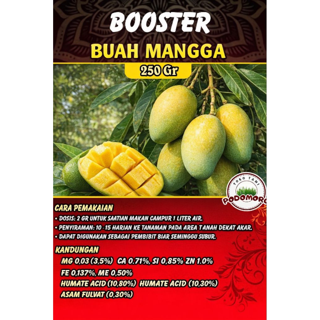 Booster pelebat buah mangga