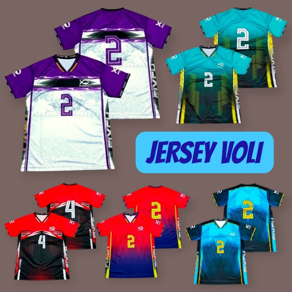 JERSEY VOLI 1 LUSIN VOLI SEPAKBOLA OLAHRAGA JERSEY LUSINAN TIM VOLI jersey 1 lusin tim voli