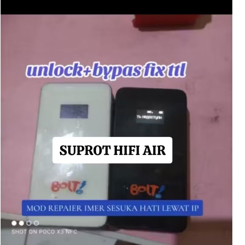 Modem Wifi Bolt bela / huawei E5578 bkn 5577 unlock fix ttl