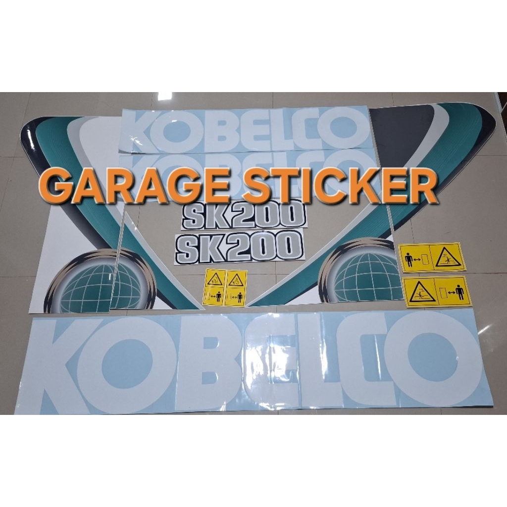 STICKER EXCAVATOR KOBELCO SK 200-10 TERBARU