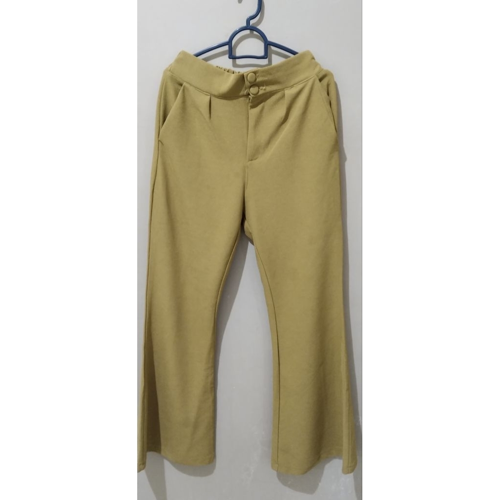 celana panjang cutbray wanita preloved