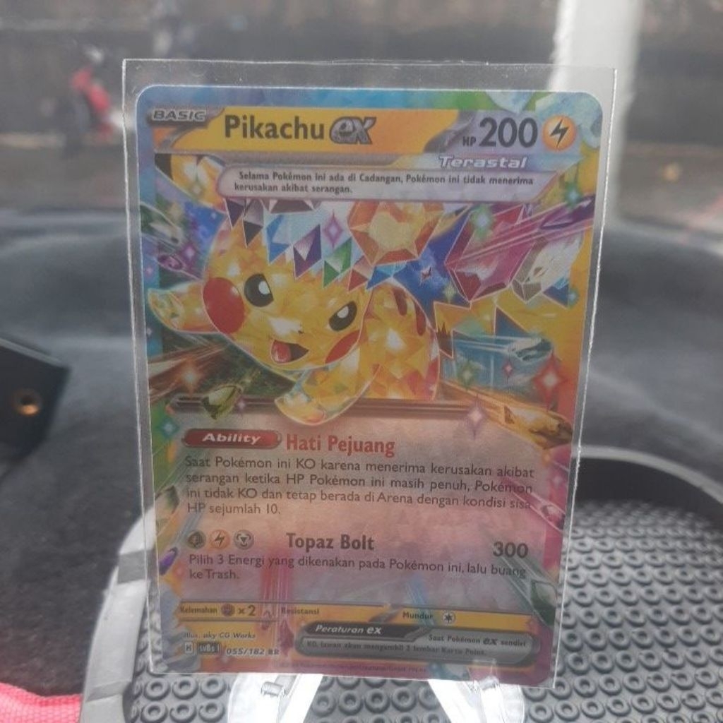Kartu TCG Pokemon Pikachu 055/182 R.R Kilat Rasi