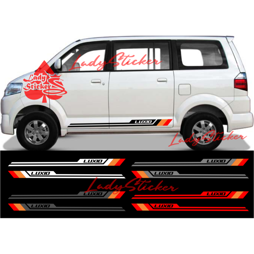 NEW Sticker cutting sticker mobil daihatsu luxio stiker list bawah mobil luxio