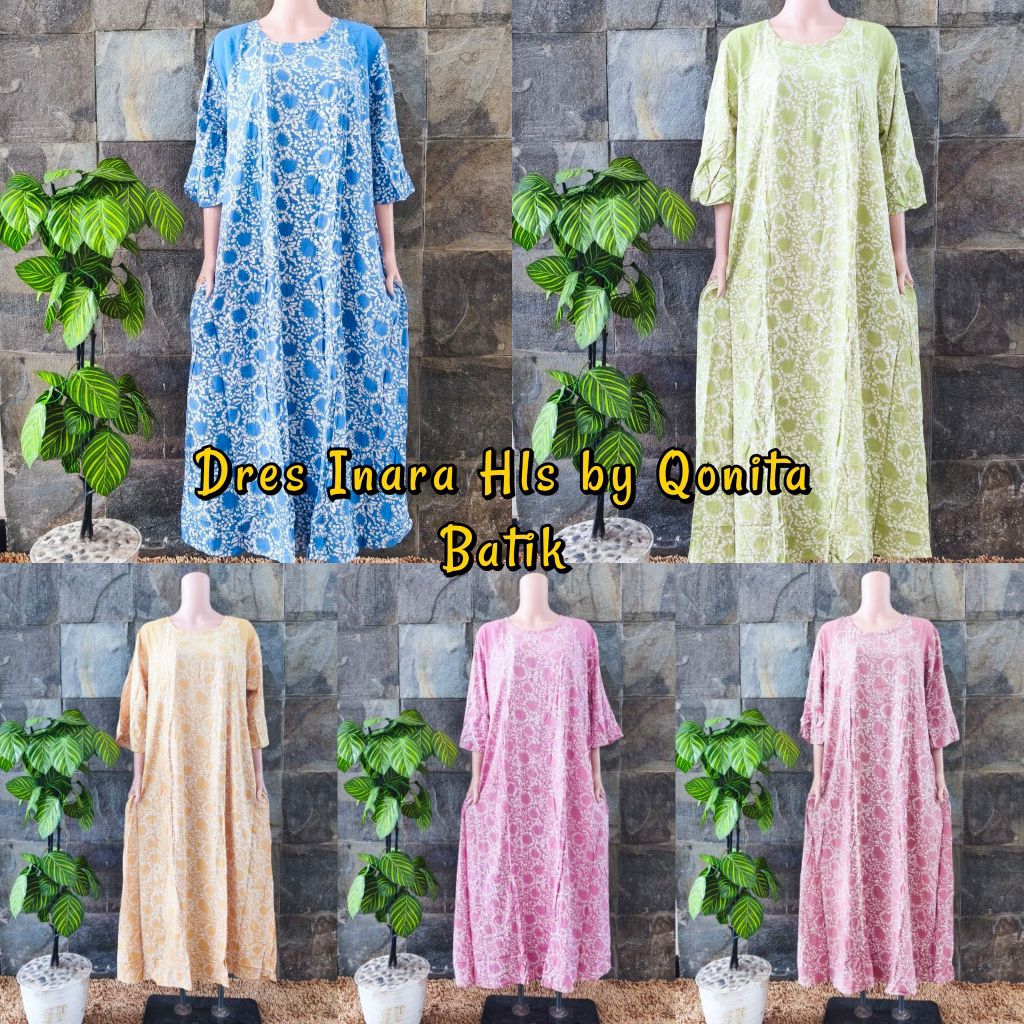 {Ld 110 Cm} Daster Qonita Batik ll Dres Inara Hls