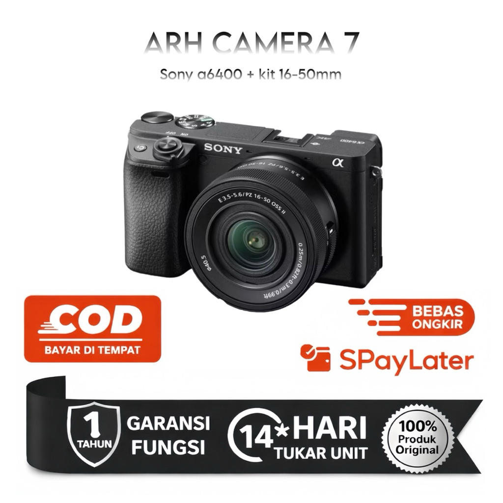 Kamera sony a6400 sony alpha 6400 termurah dan terbaik like new