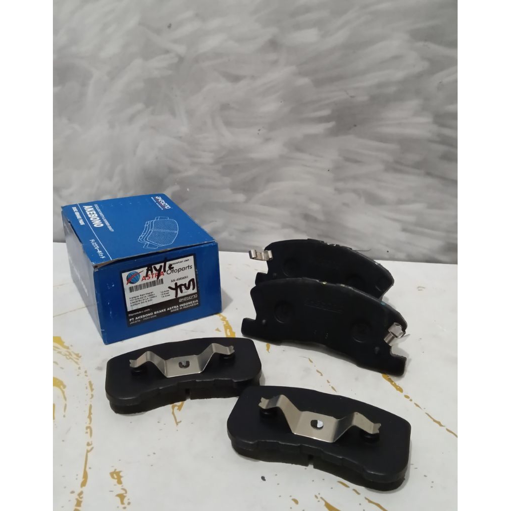 Kampas Rem Depan AN-496WKI Toyota Agya Ayla Datsun GO & GO+ - Merk Akebono