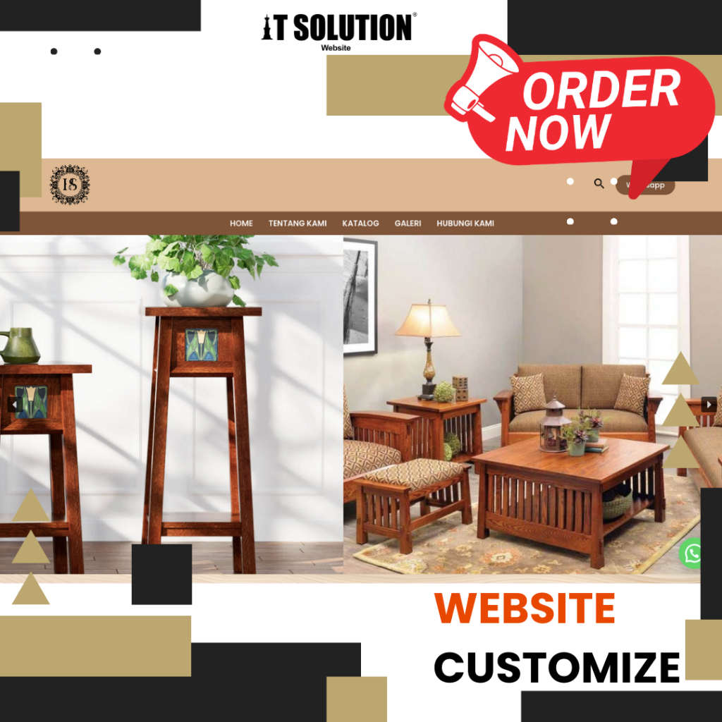 Website Toko Online - Penjualan Direct WA | Furniture | Meubel