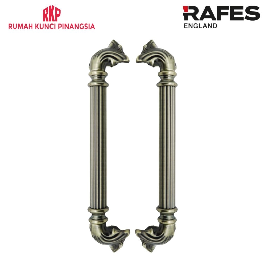 Pull Handle Gagang Pintu Tarik 47.5 cm Antique Brass Solid Aluminium RAFES TP 0428