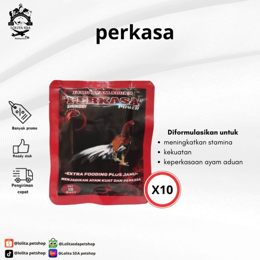perkasa jamu ayam aduan extra fooding 1 renteng