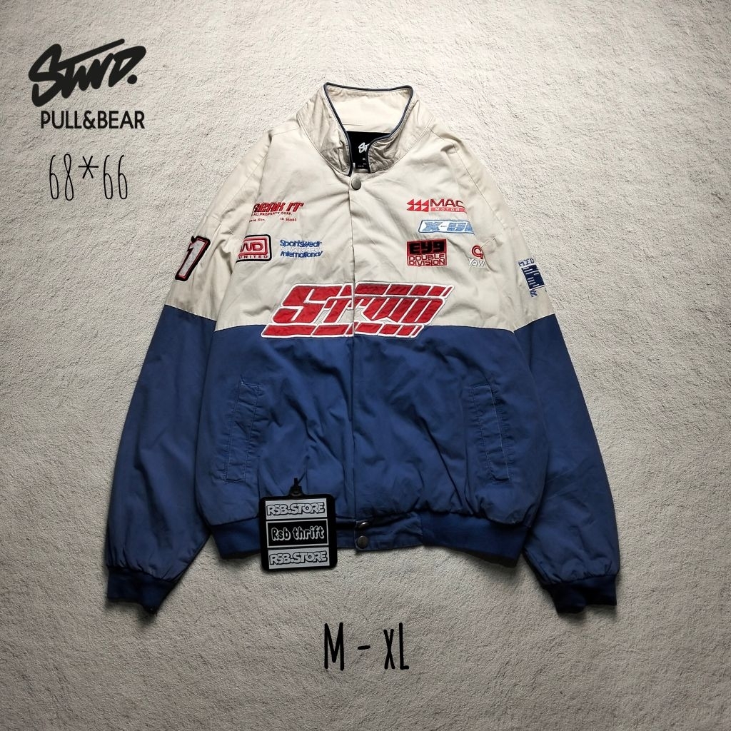 jacket Nascar stwd x pull&bear original 100% size M fit xL