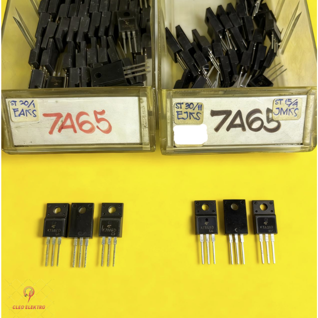 MOSFET K 7A65 D ASLI ORIGINAL IC TRANSISTOR K7A65D DIP 7A65 KUALITAS BAIK