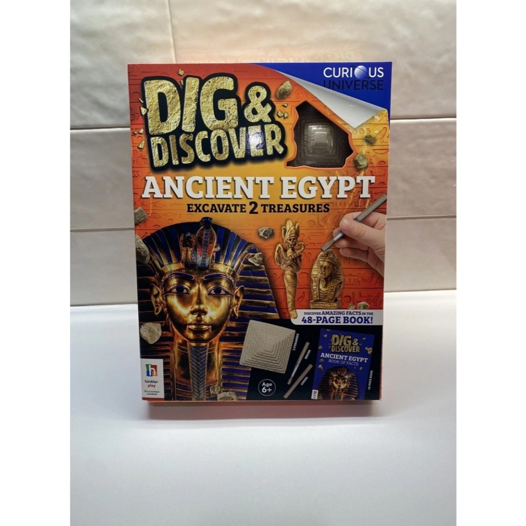 Dig & Discover Dinosaurs Kit Ancient Egypt Hinkler excavate 2 treasures New In Box Recommended for a