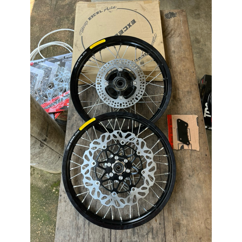 Velg set tiger revo tirep tirev ukuran 160/185 velg set whellset lingkaran rossi takasago excel asia