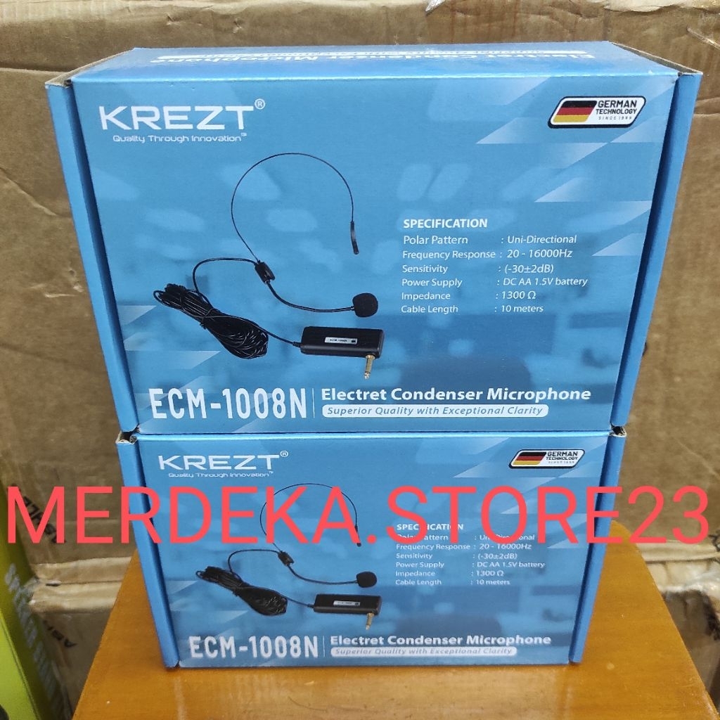 NEW Microphone Headset Kabel KREZT ECM1008N Mic Bando Cable Condenser (Panjang Kabel 10Meter) Electr