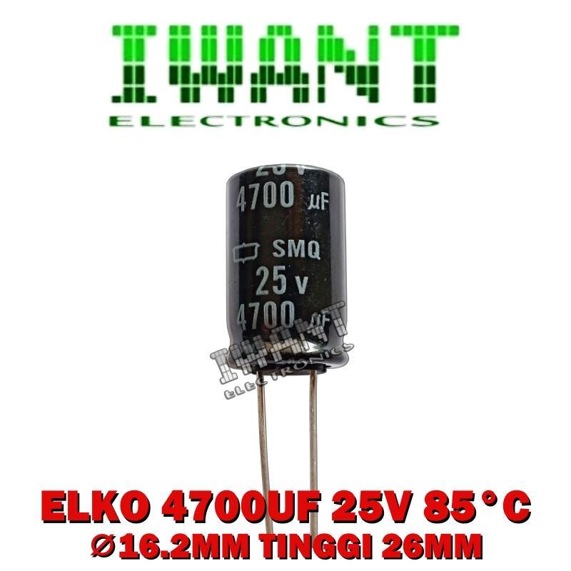 4700UF 25V ELCO 4700UF25V CAPASITOR ELCO 4700UF 25V 105' KAPASITOR ELKO 4700UF25V 85'