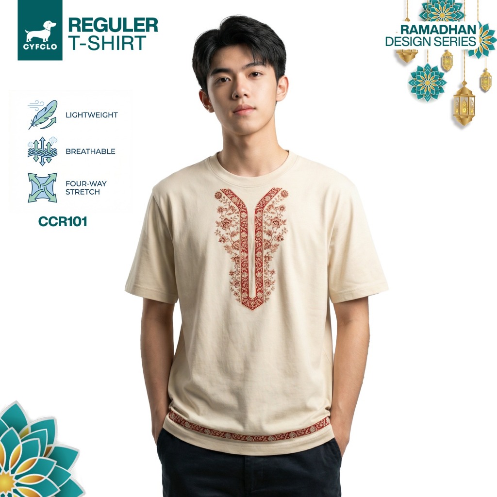 CYFCLO Kaos Unik Full Katun Edisi Spesial Ramadhan - Kaos Anti Gerah dan Tidak Mudah Melar | CCR101