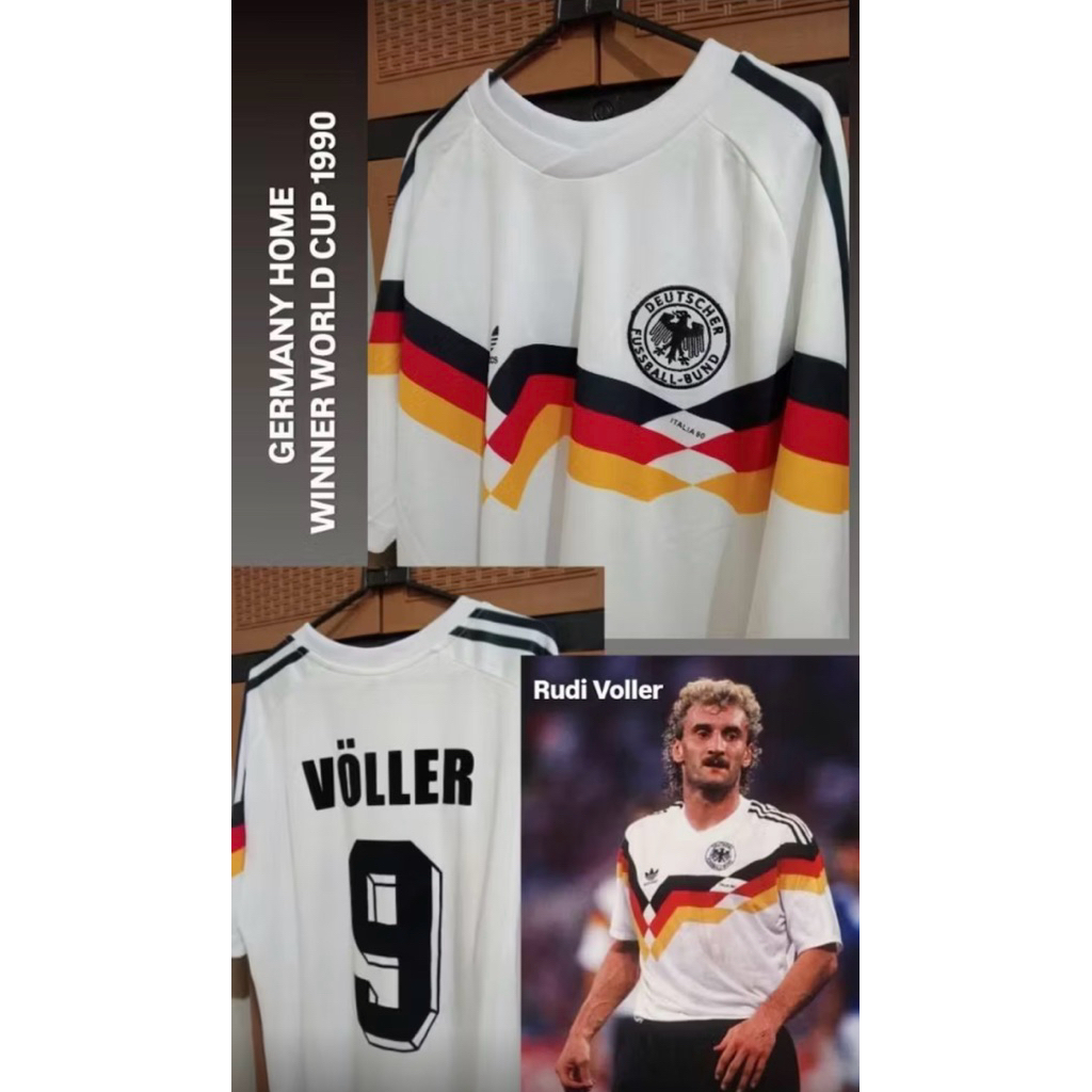 Jersey Retro Fantasy Jerman home 90 champions jersey / classicjersey/ Vintage