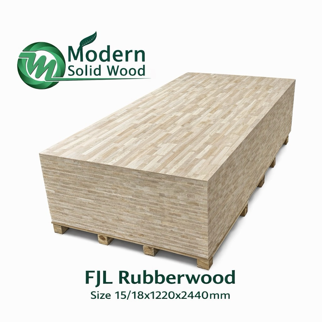 Papan Kayu FJL Board Rubberwood Bahan furniture Top Table