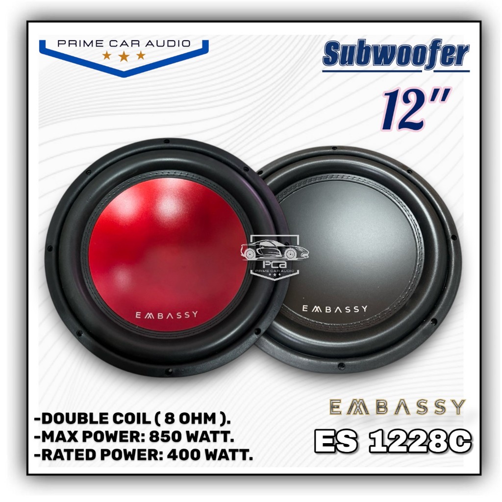 Speaker Subwoofer 12 Inch Embassy ES-1228C Subwoofer Mobil Murah