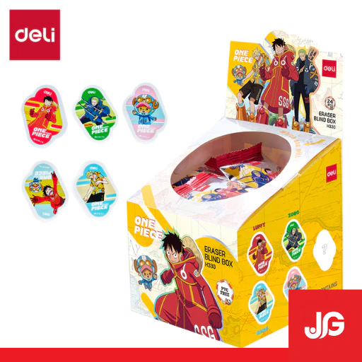 DELI ERASER ONE PIECE BLIND BOX H330 / PENGHAPUS DELI MOTIF ONE PIECE