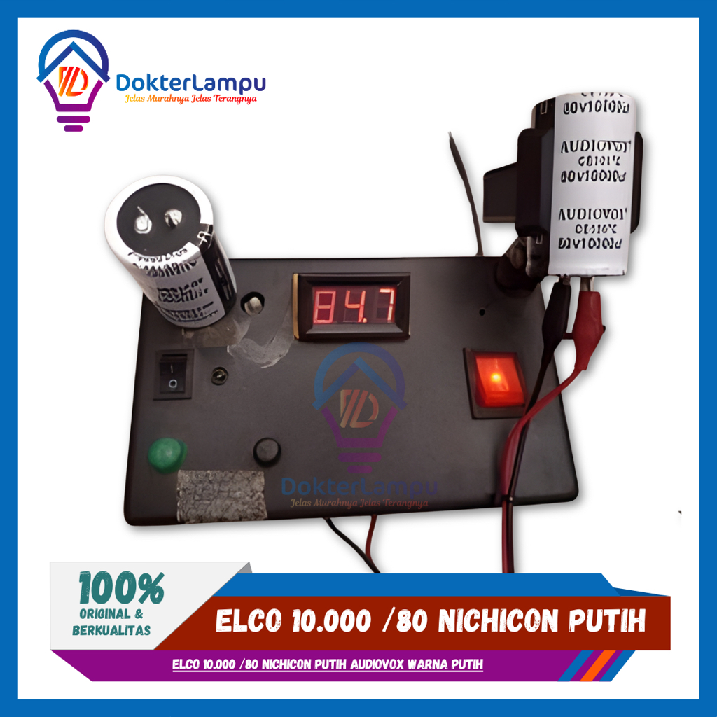 ELCO 10.000 /80 NICHICON PUTIH AUDIOVOX WARNA PUTIH