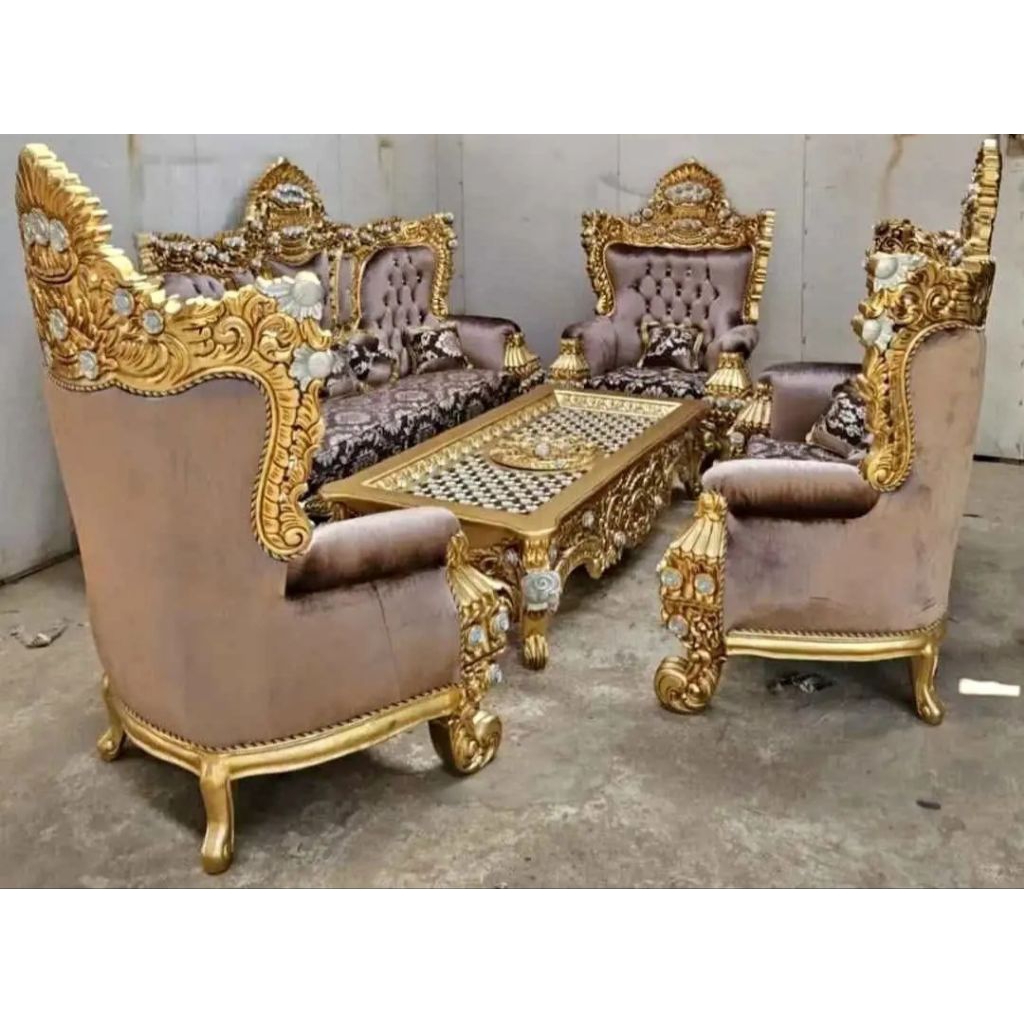 Sofa Mewah Ukiran Jepara Kayu Jati