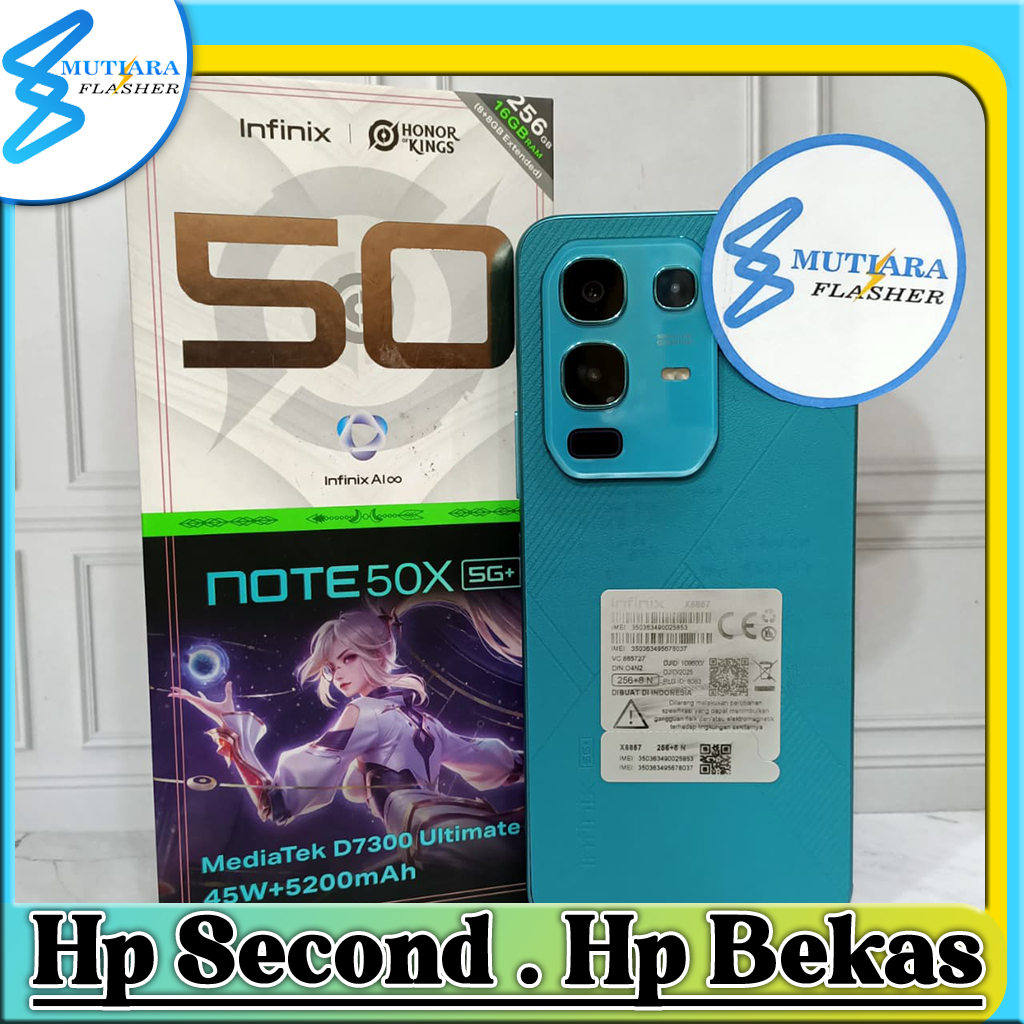 Infinix Note 50X 5G Ram 8 Rom 256GB Second Original