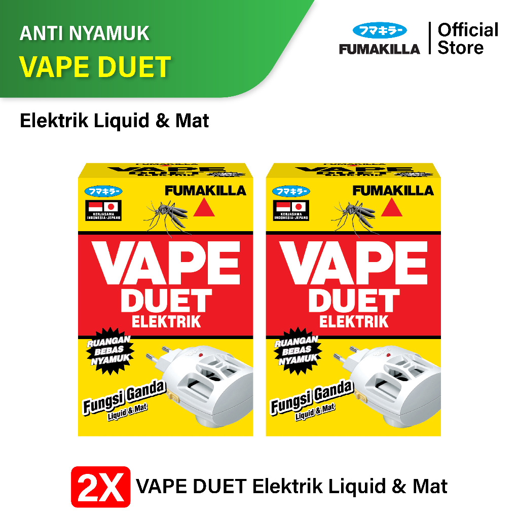 Fumakilla Vape Duet Elektrik (Paket Isi 2)