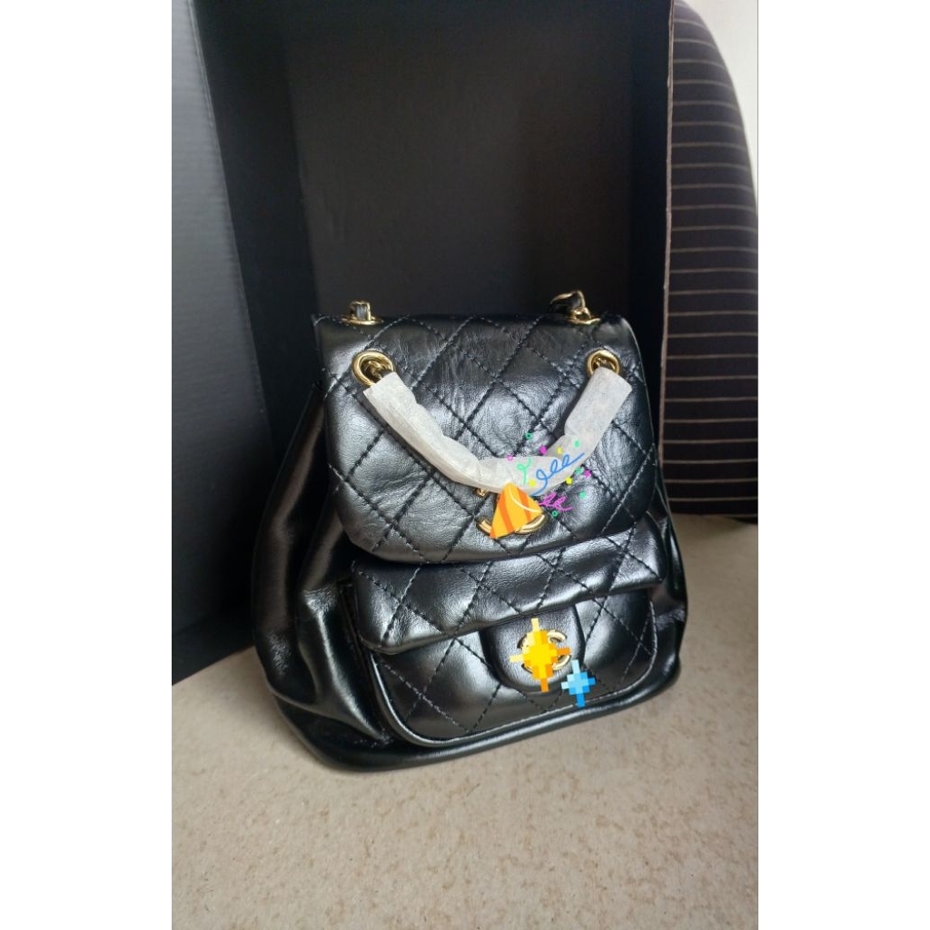 backpack chanel mini ghw