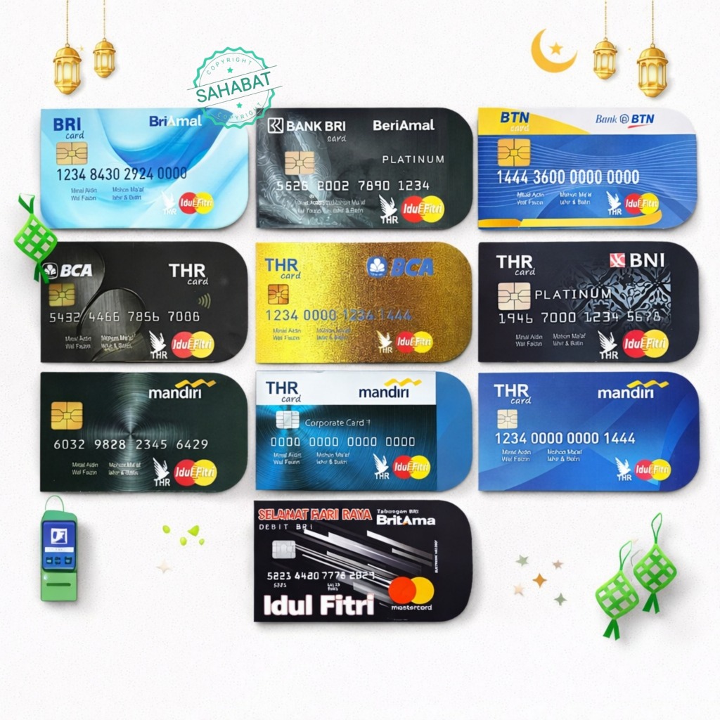 AMPLOP /ANGPAU LEBARAN MOTIF ATM DAN UWANG MAINAN UKURAN MEDIUM ISI 100 LEMBAR