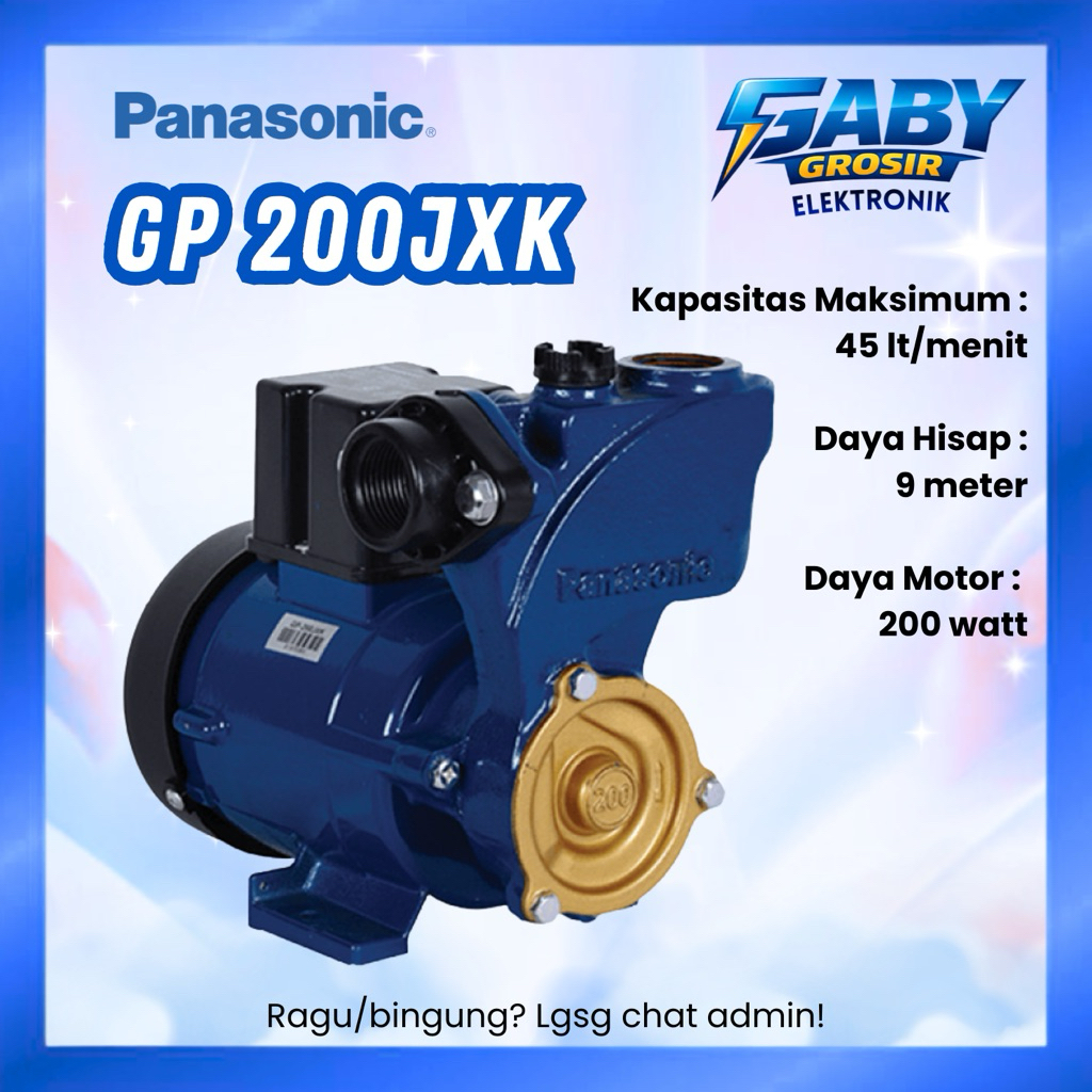 POMPA AIR PANASONIC GP-200JXK / GP 200 JXK SUMUR DANGKAL MANUAL 200 W