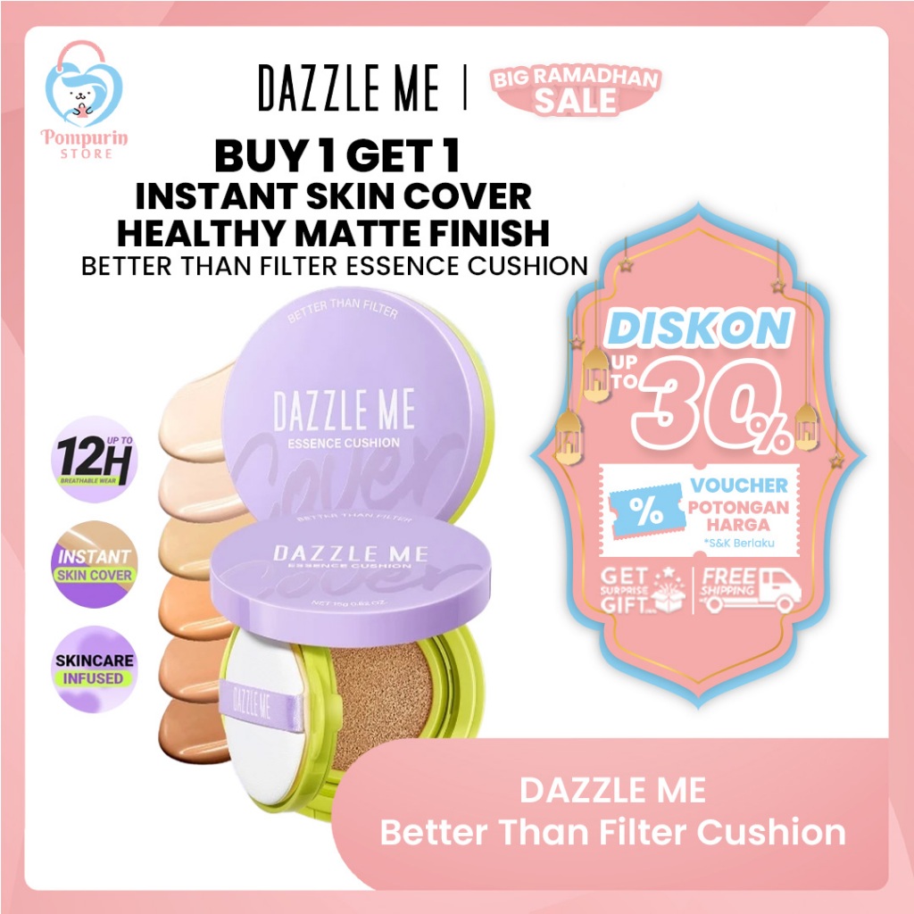 Dazzle Me Better Than Filter Maxnificent Essence Cushion 15gr - Essence Cushion - Tahan 12 Jam - One