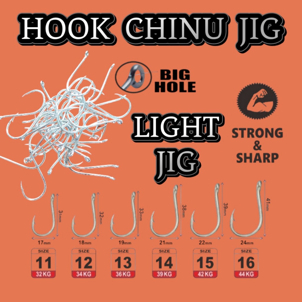 KAIL CHINU JIG LIGHT JIG MATA KAIL PANCING KAIL MANCING ASSIST HOOK kail jig