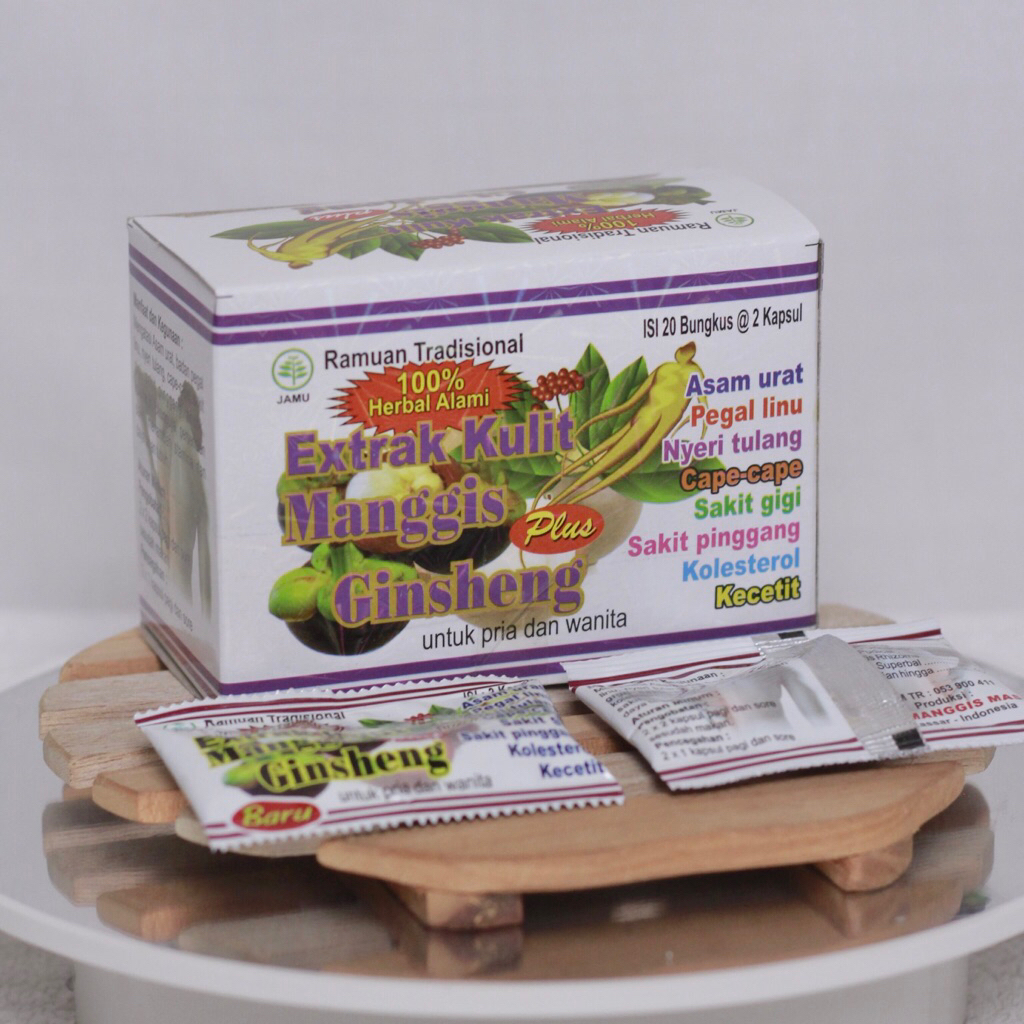 Extrak Kulit Manggis Kapsul Asam Urat 20 Sachet 2 Kapsul