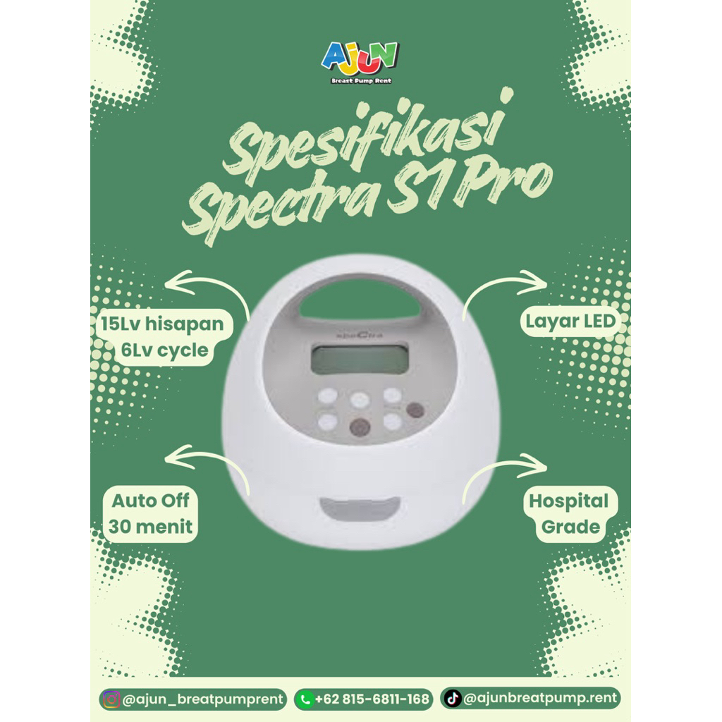 [RENTAL POMPA ASI] SEWA POMPA ASI SPECTRA S1 PRO