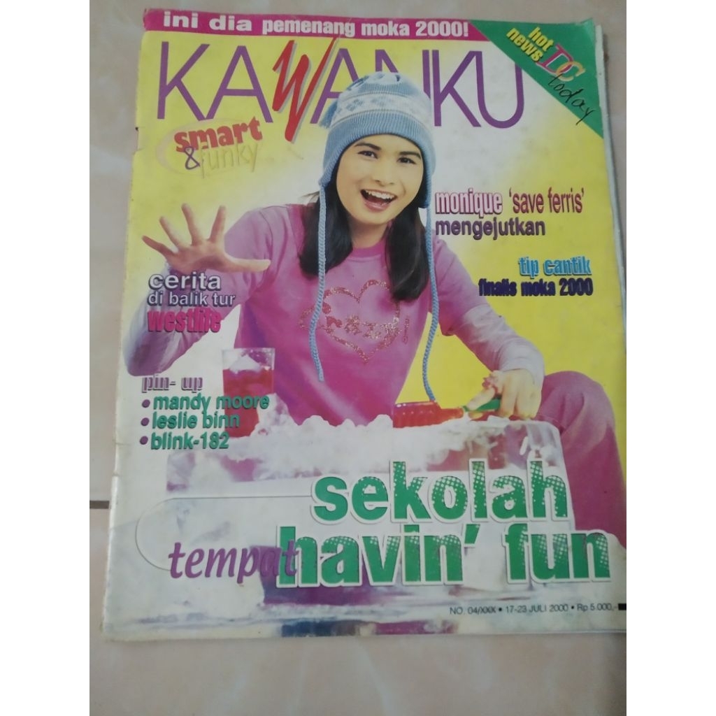 Majalah KAWANKU tahun 2000 cover Jessica