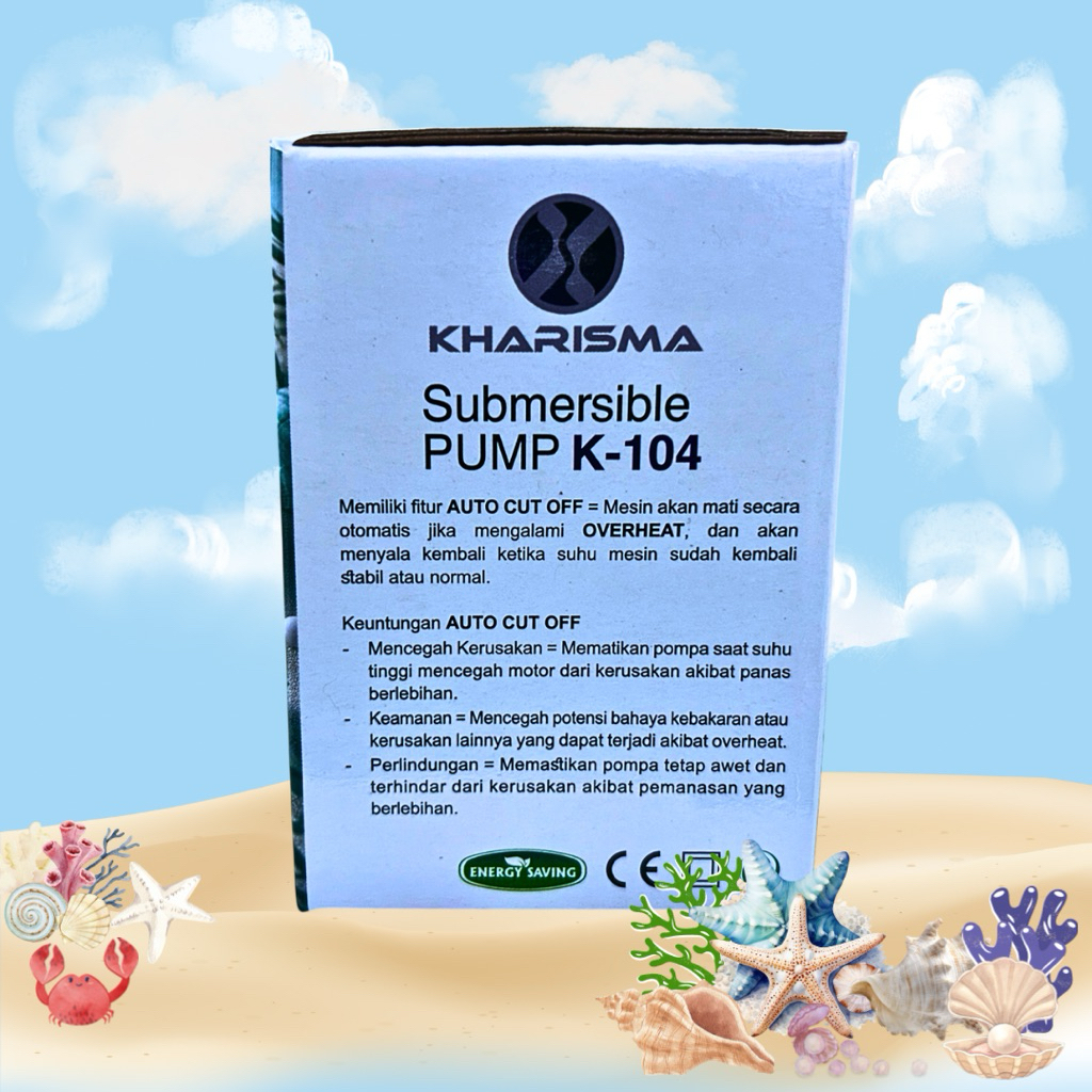 KHARISMA K 104 POMPA KOLAM AQUARIUM SUBMERSIBLE PUMP