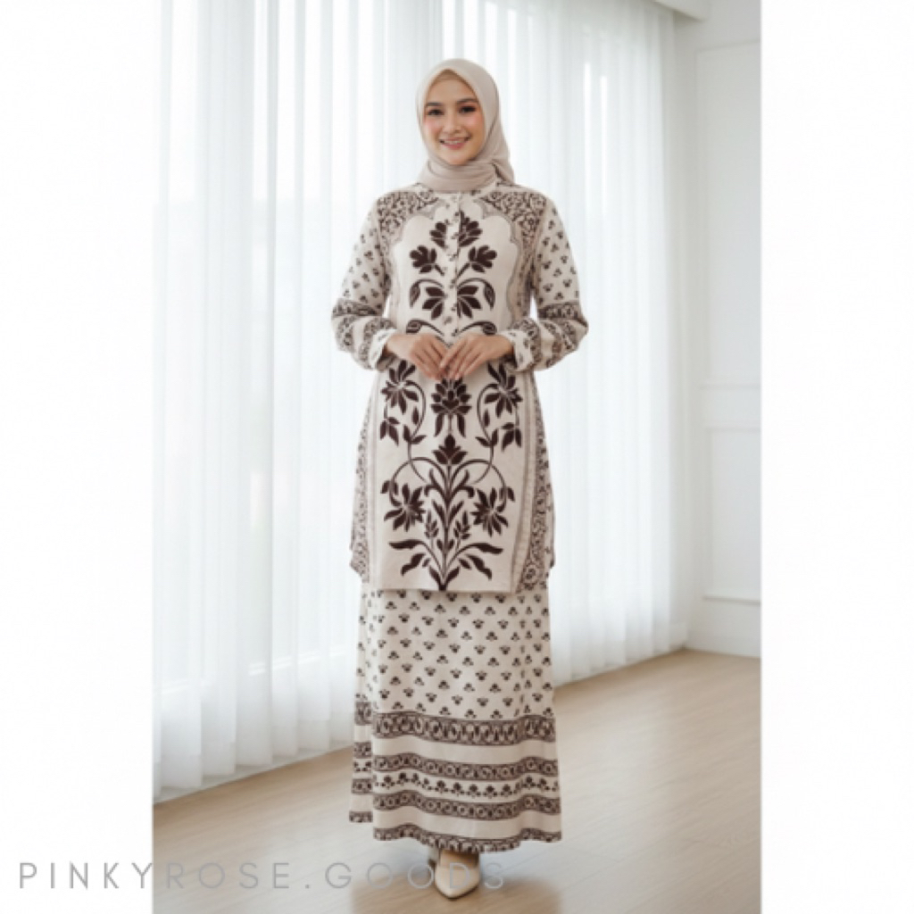 MEIJIWANG GAMIS DRESS MEIJIWANG MIDI MEIJIWANG FASHION WANITA