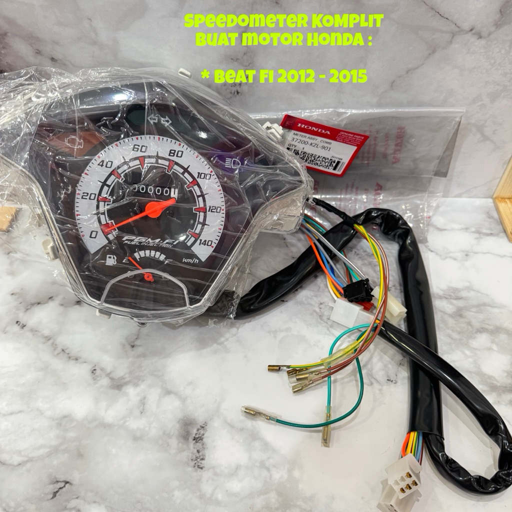 Speedometer Kilometer Komplit Buat Motor Beat Fi Injeksi 2012 - 2015.