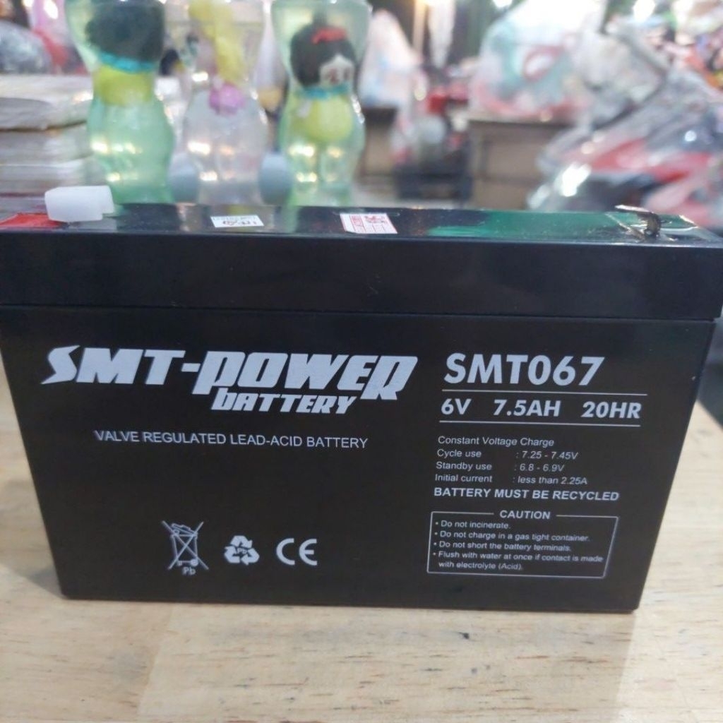 Aki Mainan mobil motor anak 6v7,5ah