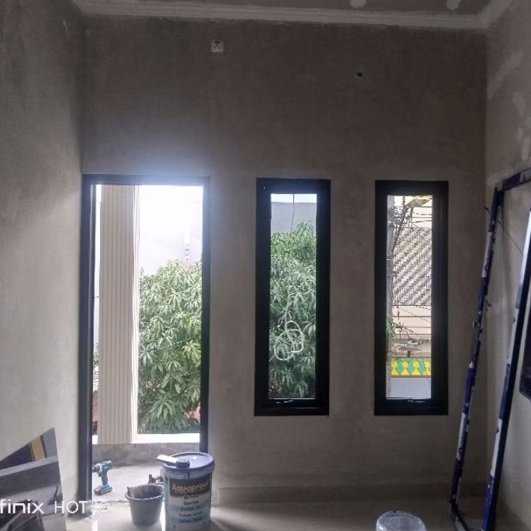 Jendela Jungkit Aluminium dan kaca | Bisa custom Ukuran