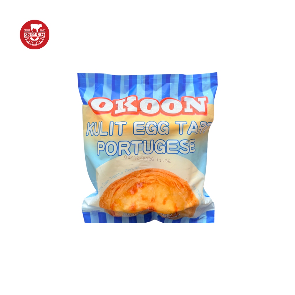 OKOON Kulit Egg Tart Portugese Frozen 600gr - Brothermeatshop